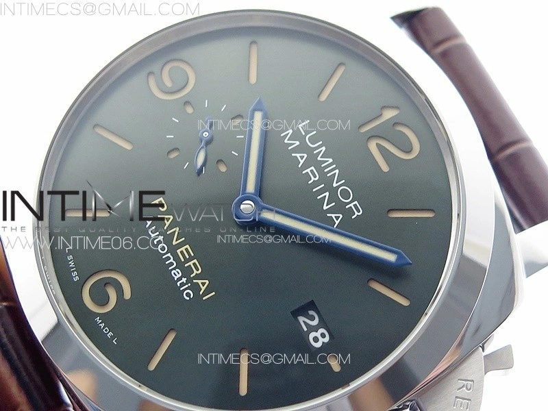 Pre Order PAM1116 SS VSF 1:1 Best Edition Green Dial on Brown Leather Strap P.9010 Super Clone